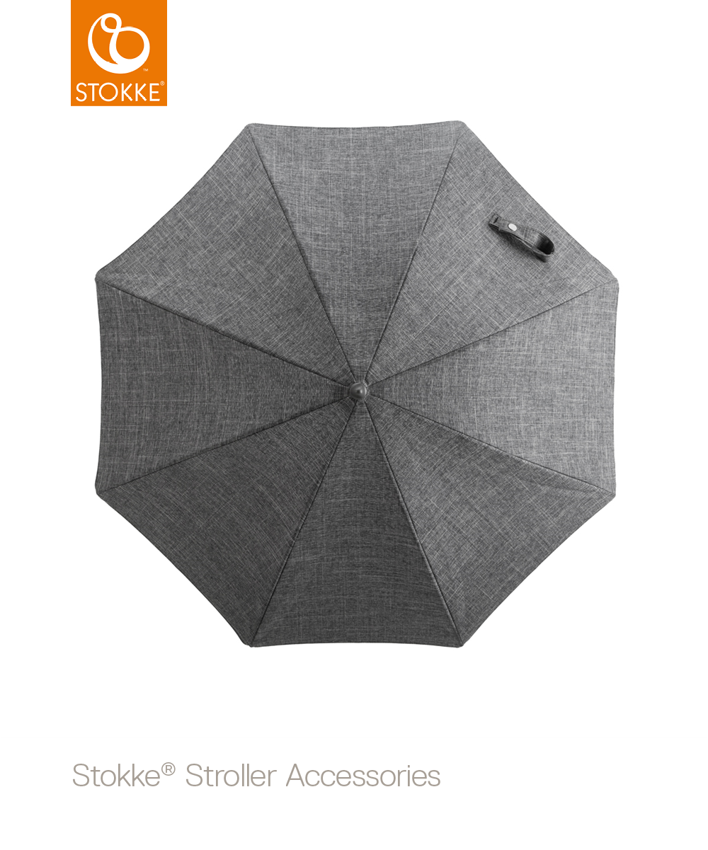 Stokke Stroller Parasol Umbrella Black Melange